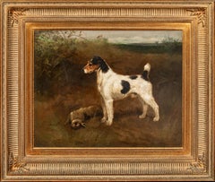 Chien Fox Terrier à poil dur, 19e siècle   par FREDERICK FRENCH (1860-1916)