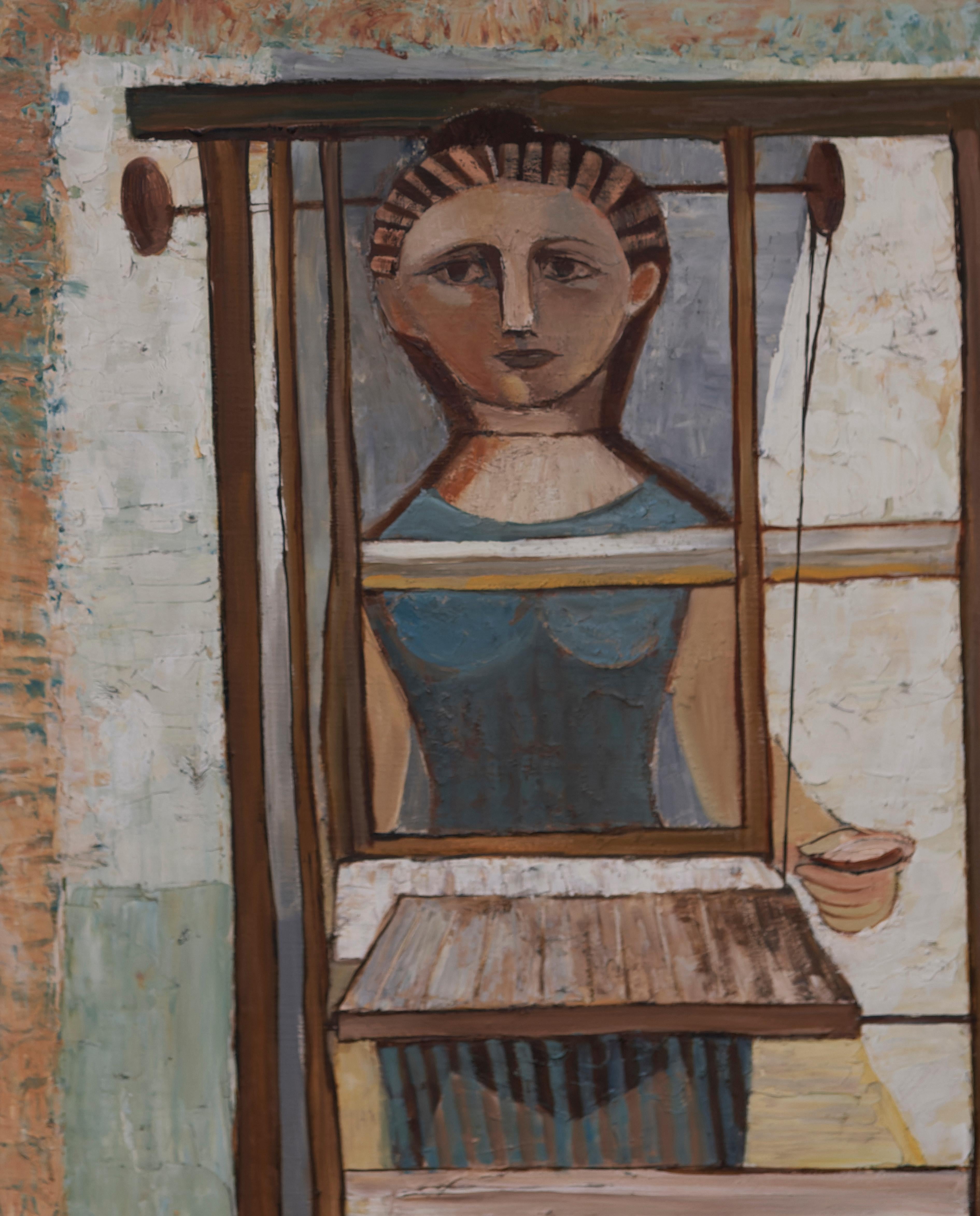 Woman at a Loom 

Oil on canvas 

Signed Campigli, 1943

24