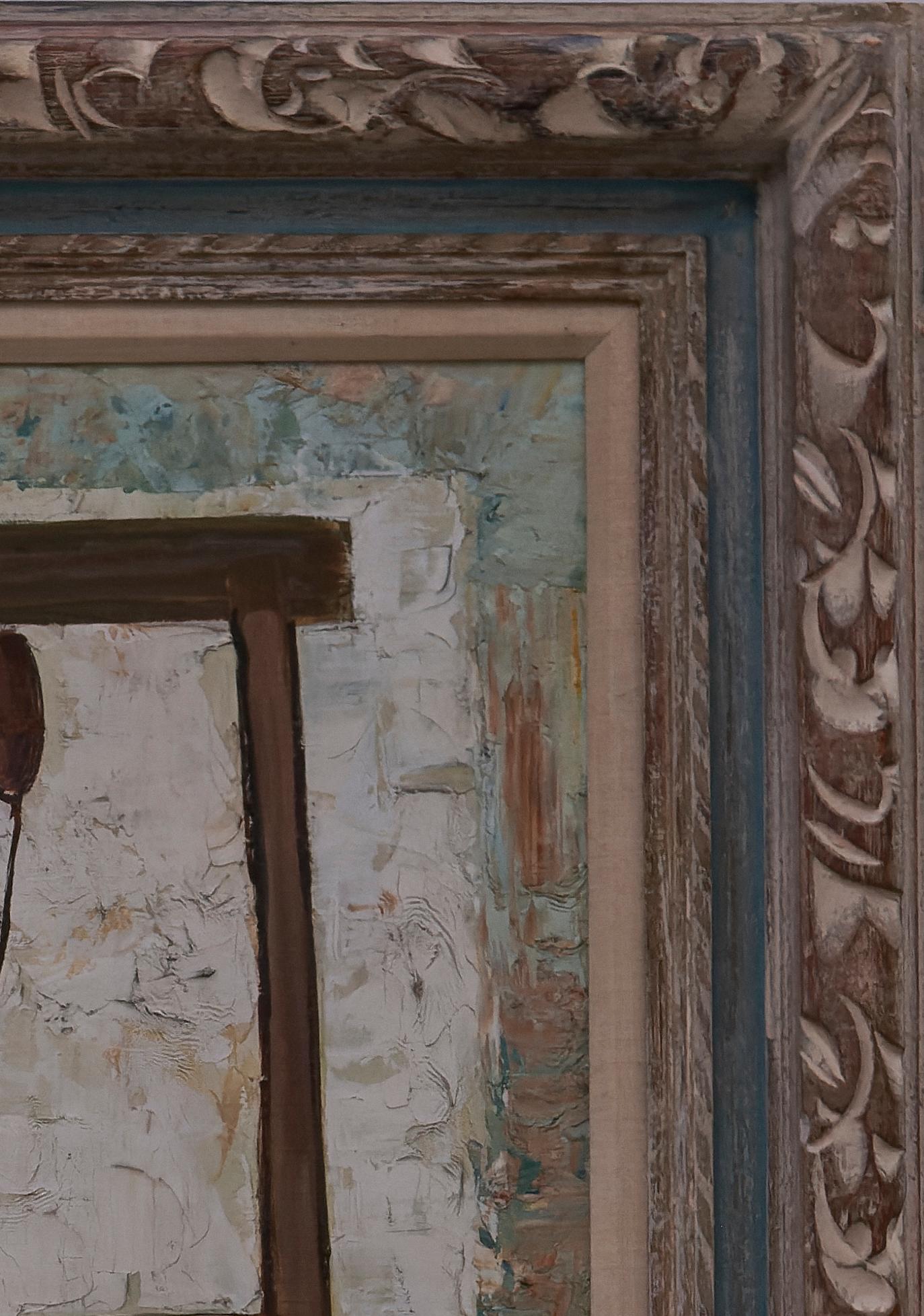 Woman at a Loom Oil Painting, Signed Campigli, 1943 For Sale 1