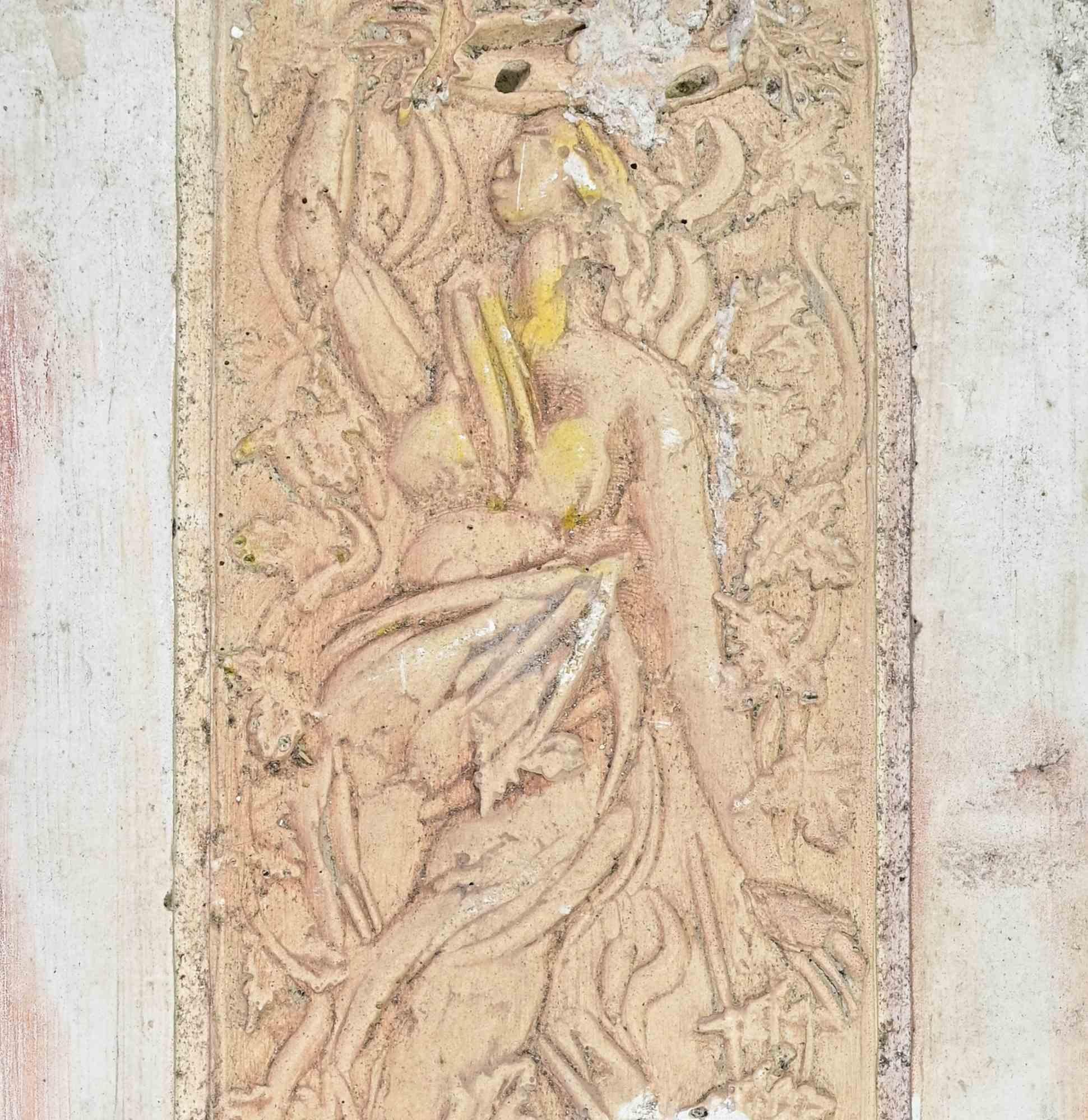 Frau - Ölgemälde - Mitte des 20. Jahrhunderts (Moderne), Painting, von Unknown