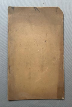 Woman On An Armchair, Sketch, Gouache On Cardboard