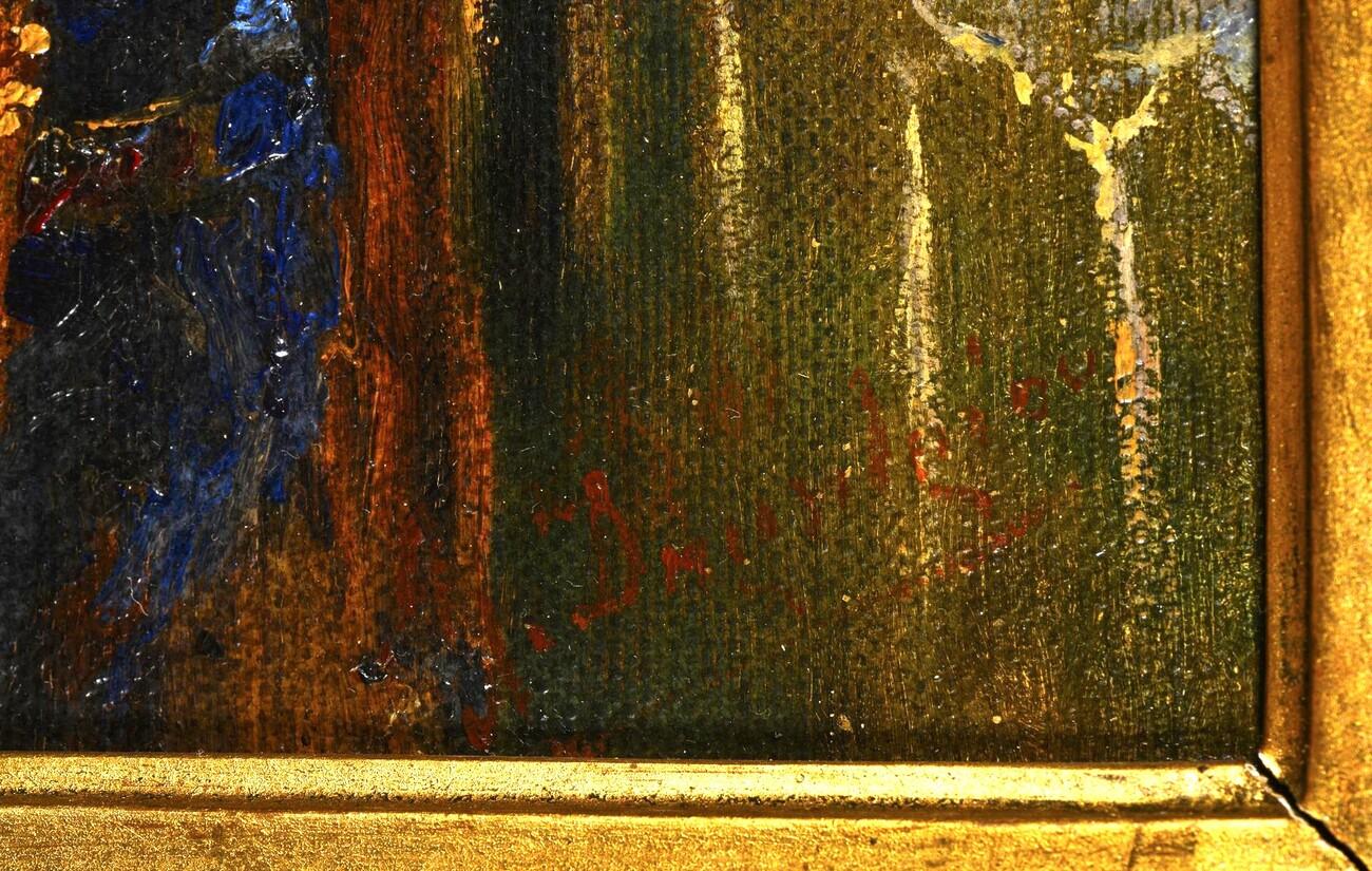 Woman Reading, Oil on canvas circa 1896 im Angebot 2
