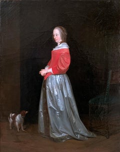 Women with a dog (style) Gérard ter Borch (1617/1681)