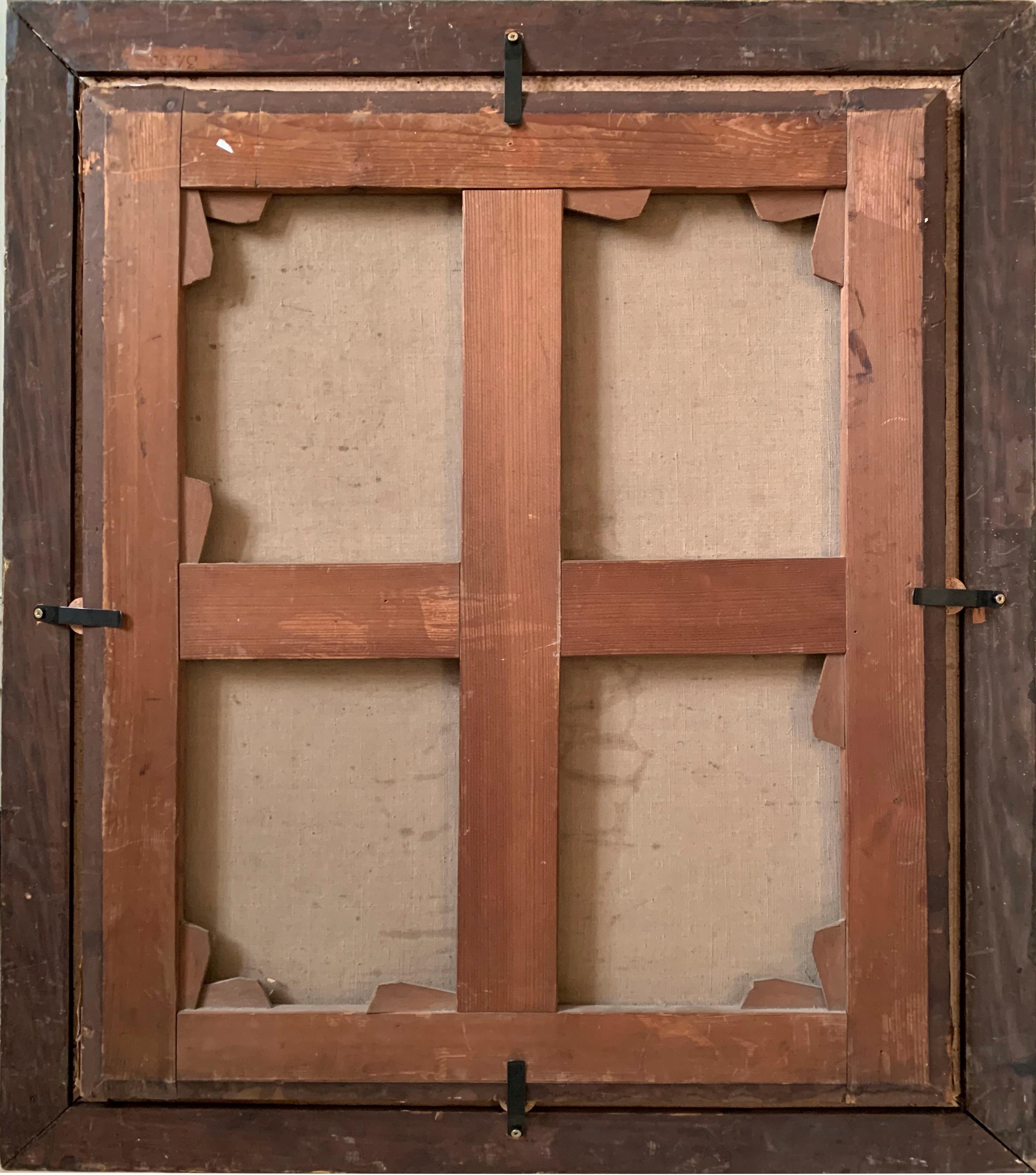 Mujer con perro (estilo) Gérard ter Borch (1617/1681) en venta 3