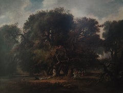 Woodland Landscape with Horses and Riders