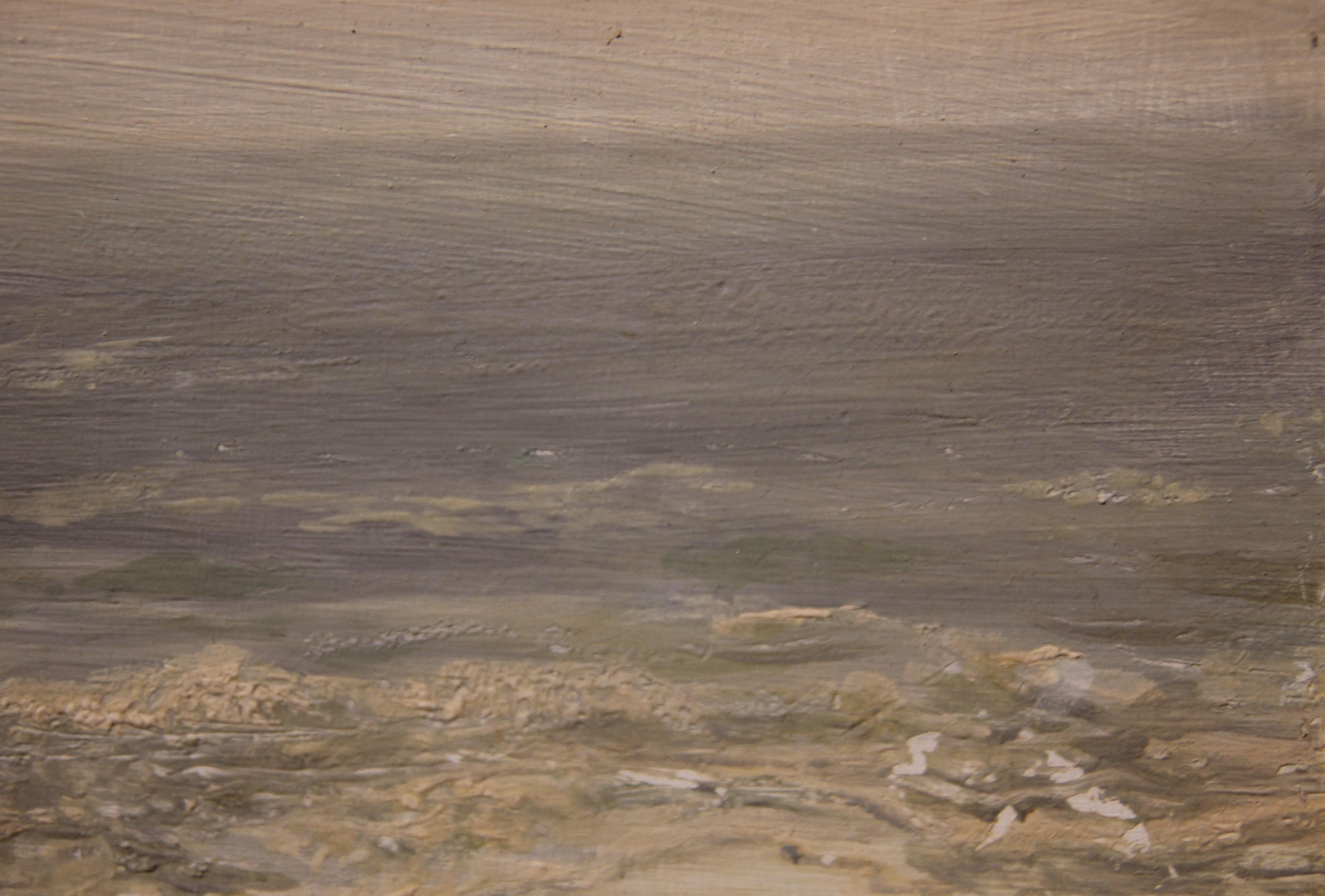 Naturalistisches impressionistisches Meereslandschaftsgemälde im Woodstock-Stil, signiert Mara (Naturalismus), Painting, von Unknown