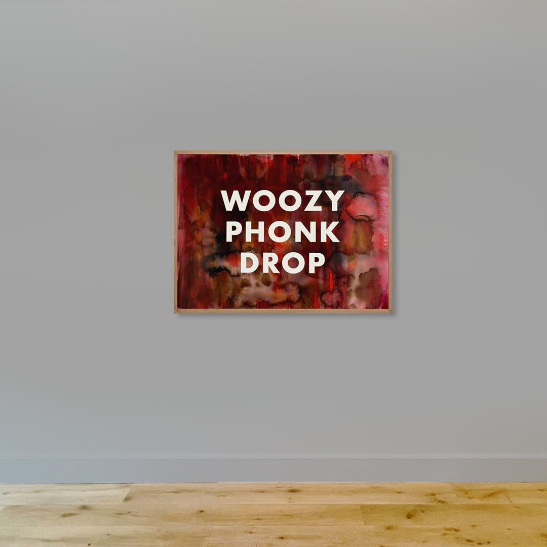 WOOZY - Contemporary Painting by Unknown