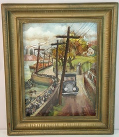 Olio WPA lungo l'East River