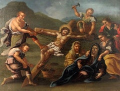 X Station of the Cross or the Way of the Cross or Via Crucis XVII Sec Oil Paint