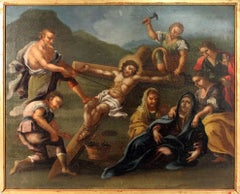 X Station of the Cross or the Way of the Cross or Via Crucis XVII Sec Oil Paint