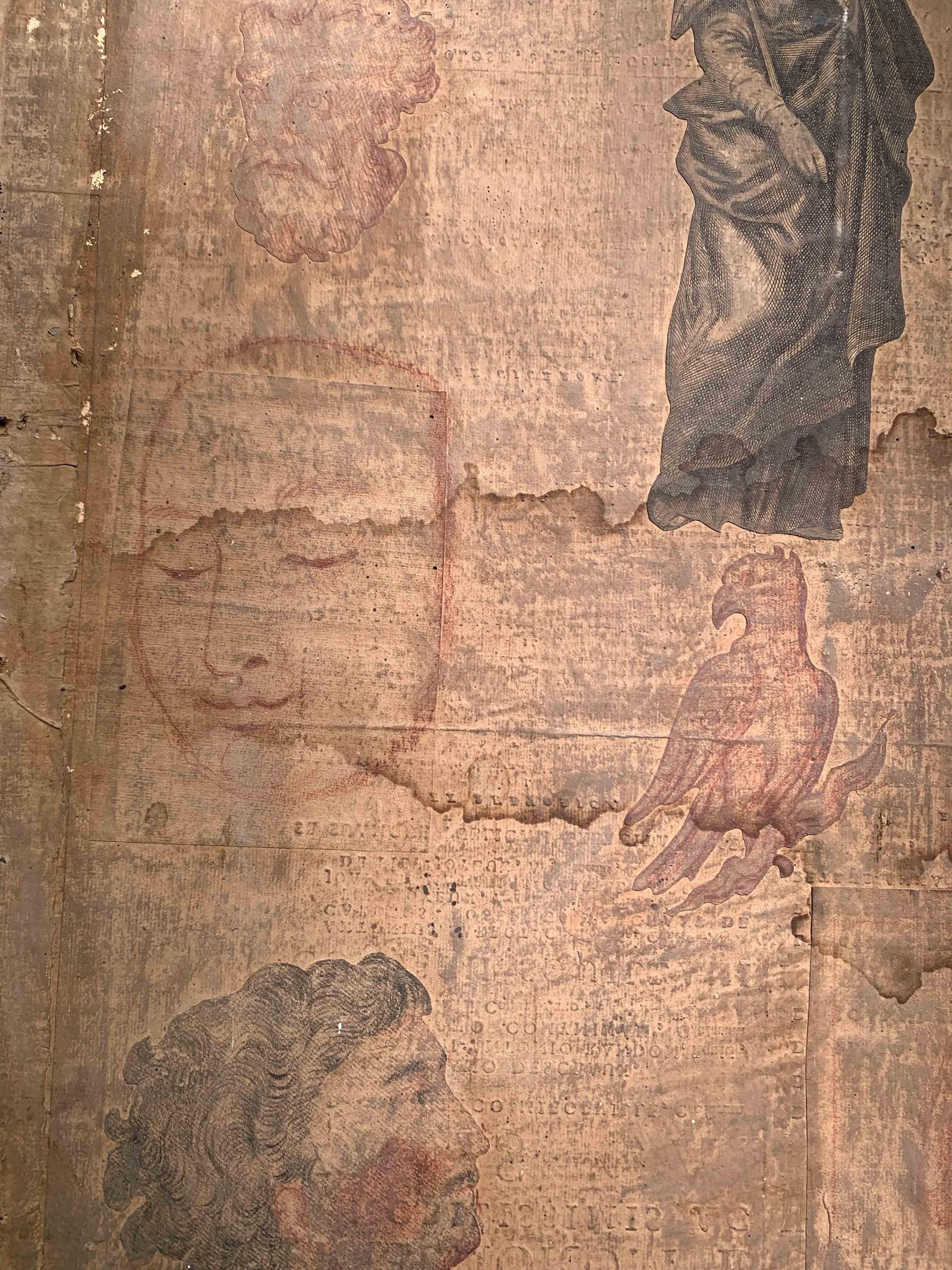 XVII sec. Pittura di scuola fiamminga: Maria Maddalena. Con un raro collage sul retro in vendita 11