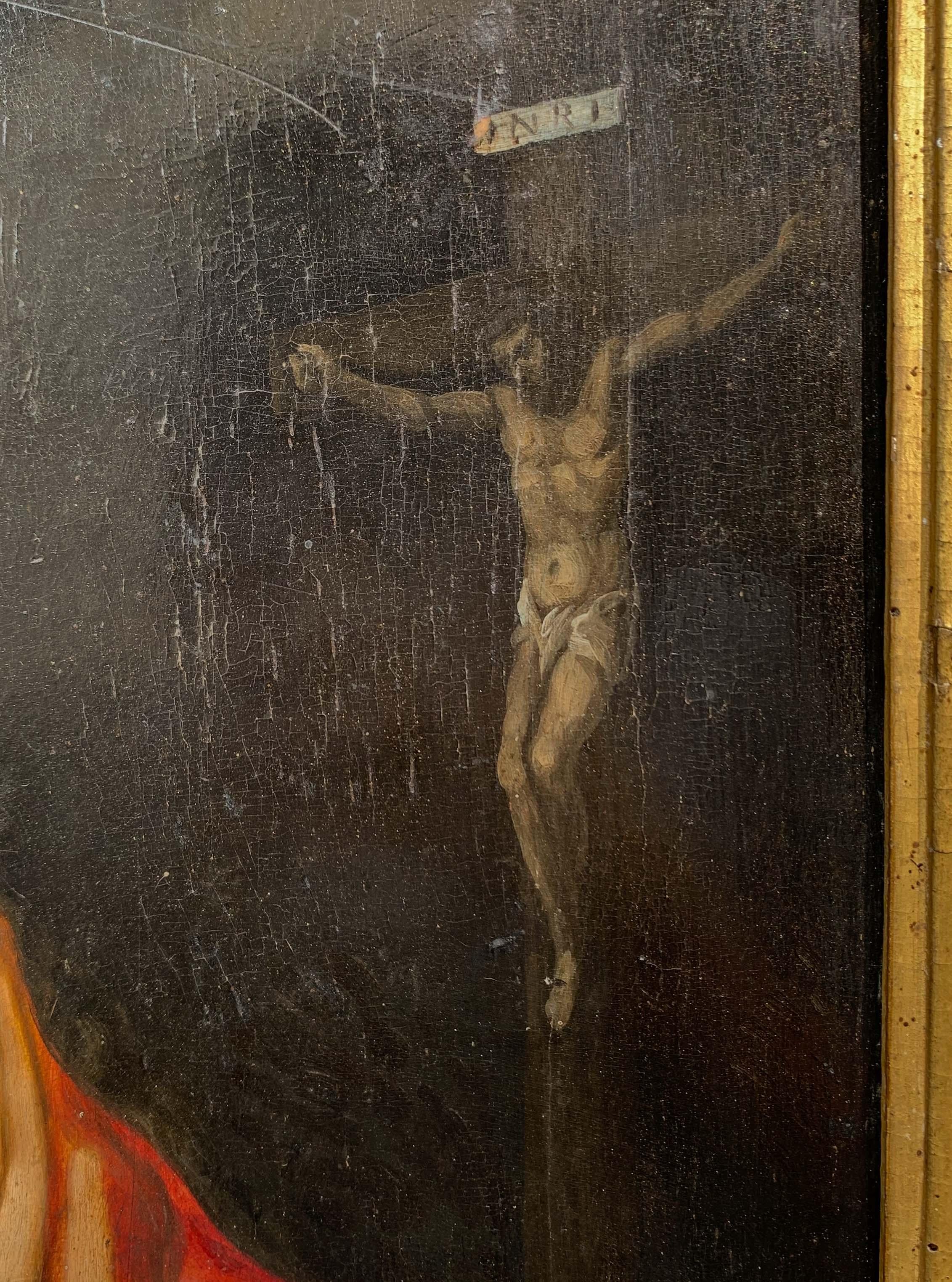 Maria Maddalena penitente su pannello di quercia con disegni dell'Atelier A e collage di carta sul retro. Scuola fiamminga o olandese, XVII secolo

Olio su pannello sottile di Oak
Dimensioni con cornice: 74 x 58 cm
Dimensioni senza cornice: 66 x 50