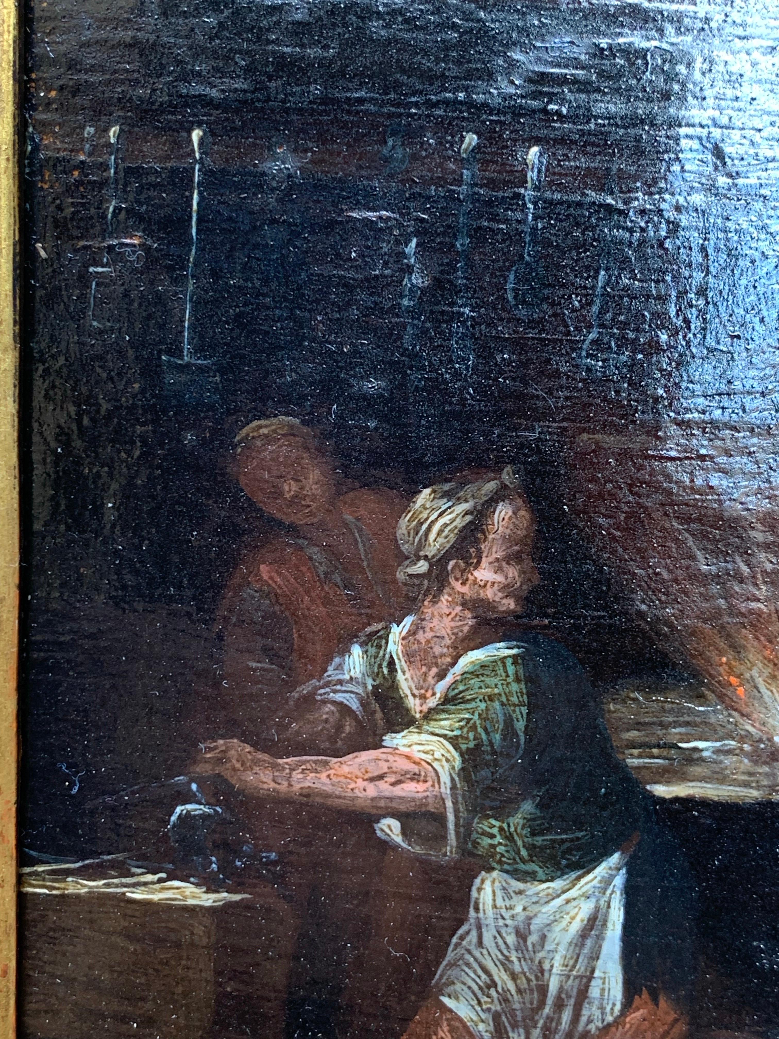 Siglo XVII. Caballero con espada en la fragua de un herrero. en venta 6