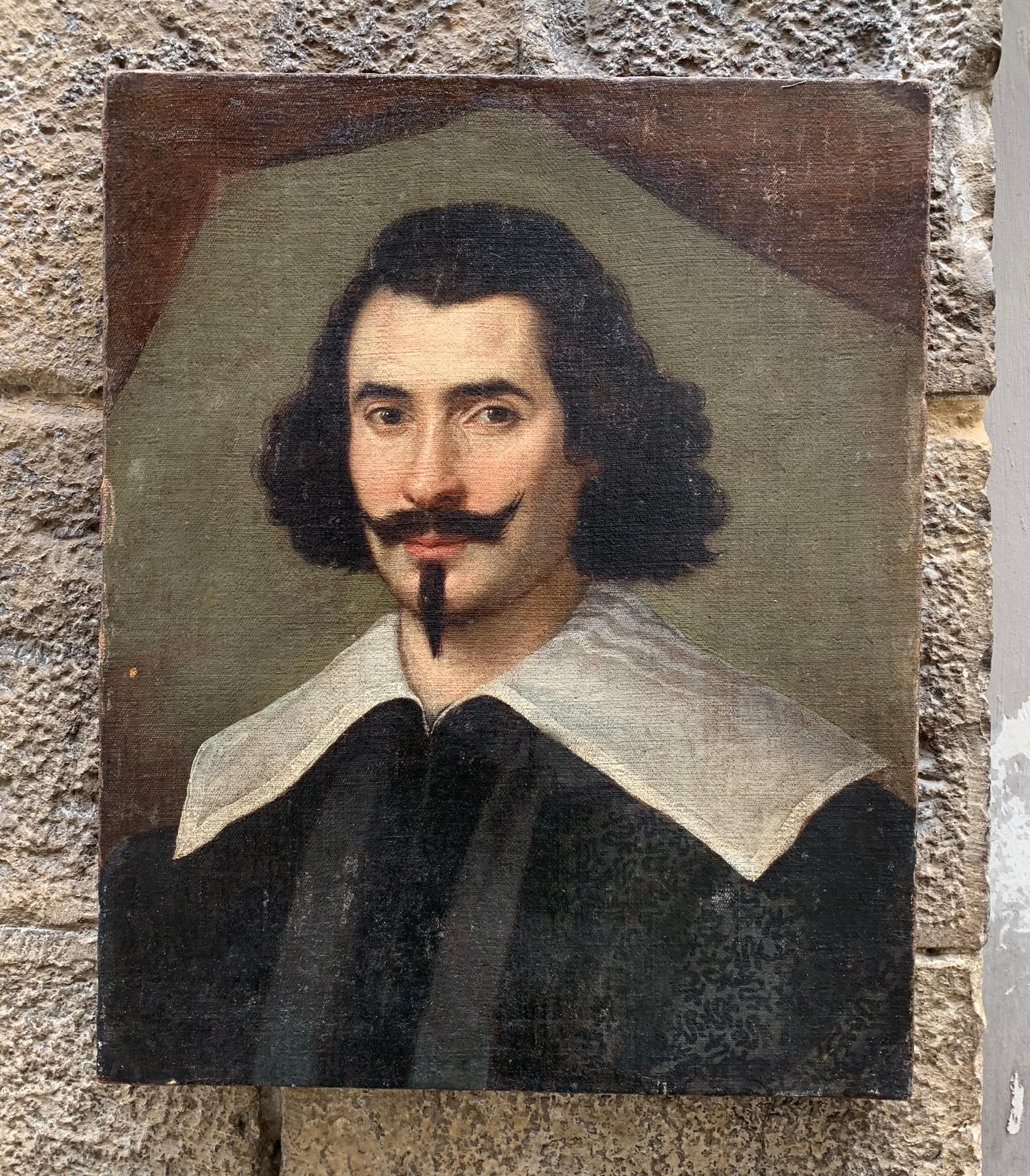 XVIIcentury Male Portrait  With A Spanish Beard And Mustache. North Italian 8