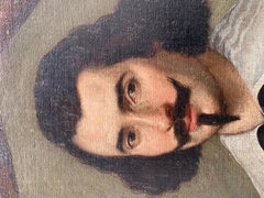 XVIIcentury Male Portrait  With A Spanish Beard And Mustache. North Italian