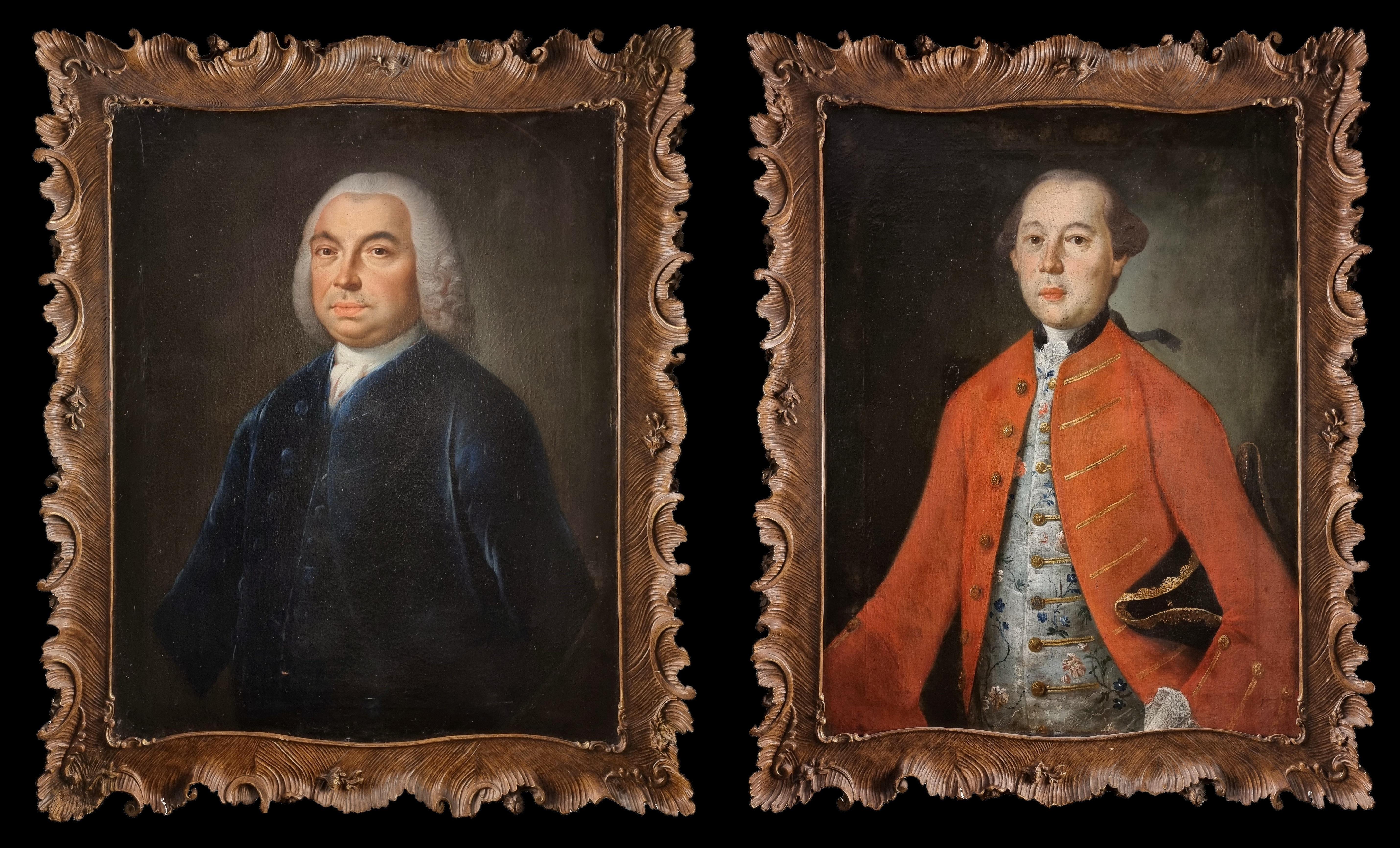 XVIII Century pair of Venetian portraits