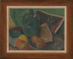 Y. - Mid 20th Century Oil, Still Life with Fruit