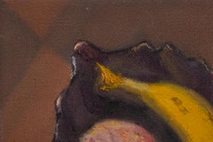 Yang Li Still Life Original Oil Painting "An Apple And Banana"