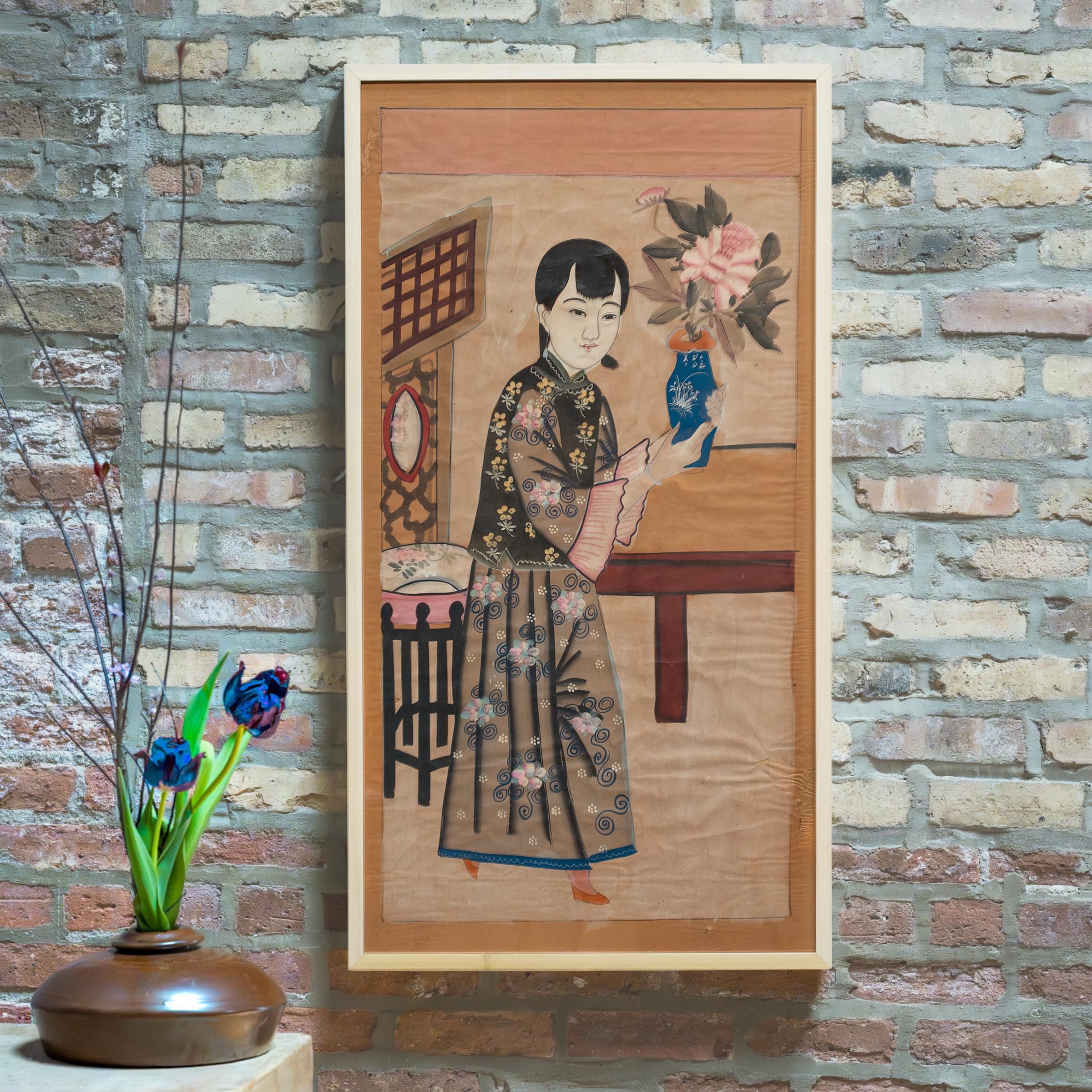 Yangliuqing - Peinture de l'année du Nouvel An Peace & Prosperity, vers 1920 - Art de Unknown