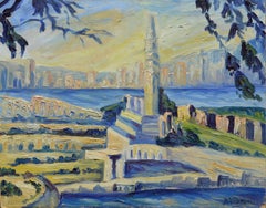 Coit Tower, San Francisco – urbane Landschaft der Mitte des Jahrhunderts