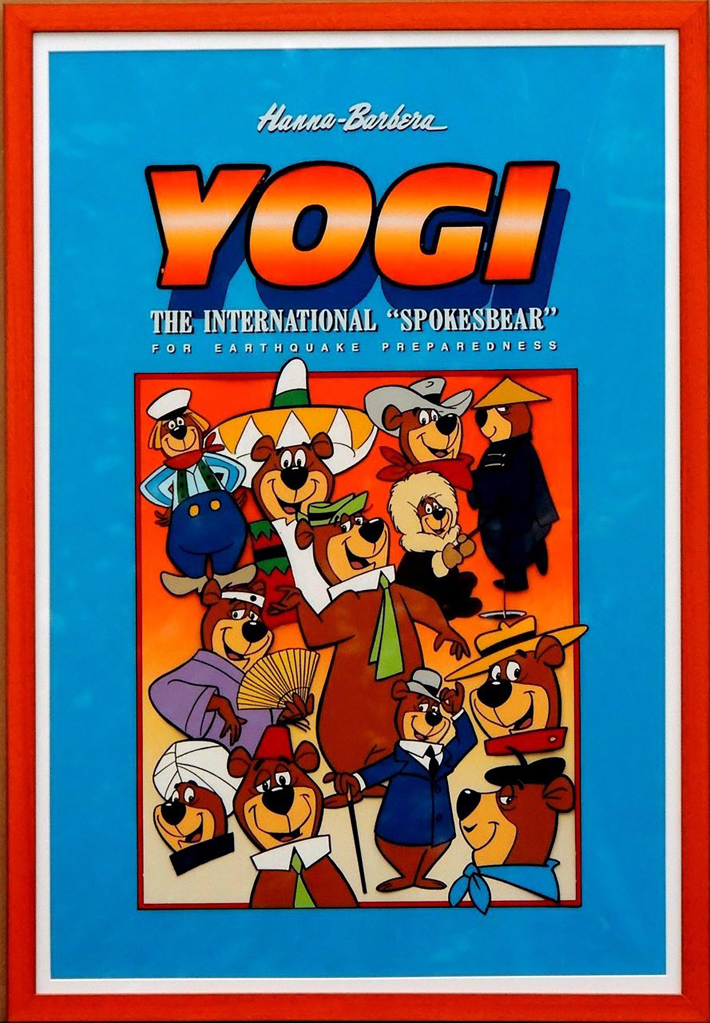 Yogi Bear Poster Illustration, 1987 - Painting by Unknown