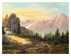 Yosemite High Sierra Sunrise - Midcentury Landscape