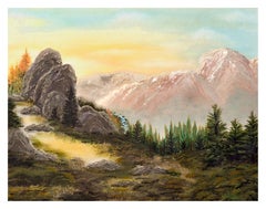 Yosemite High Sierra Sunrise - Midcentury Landscape 