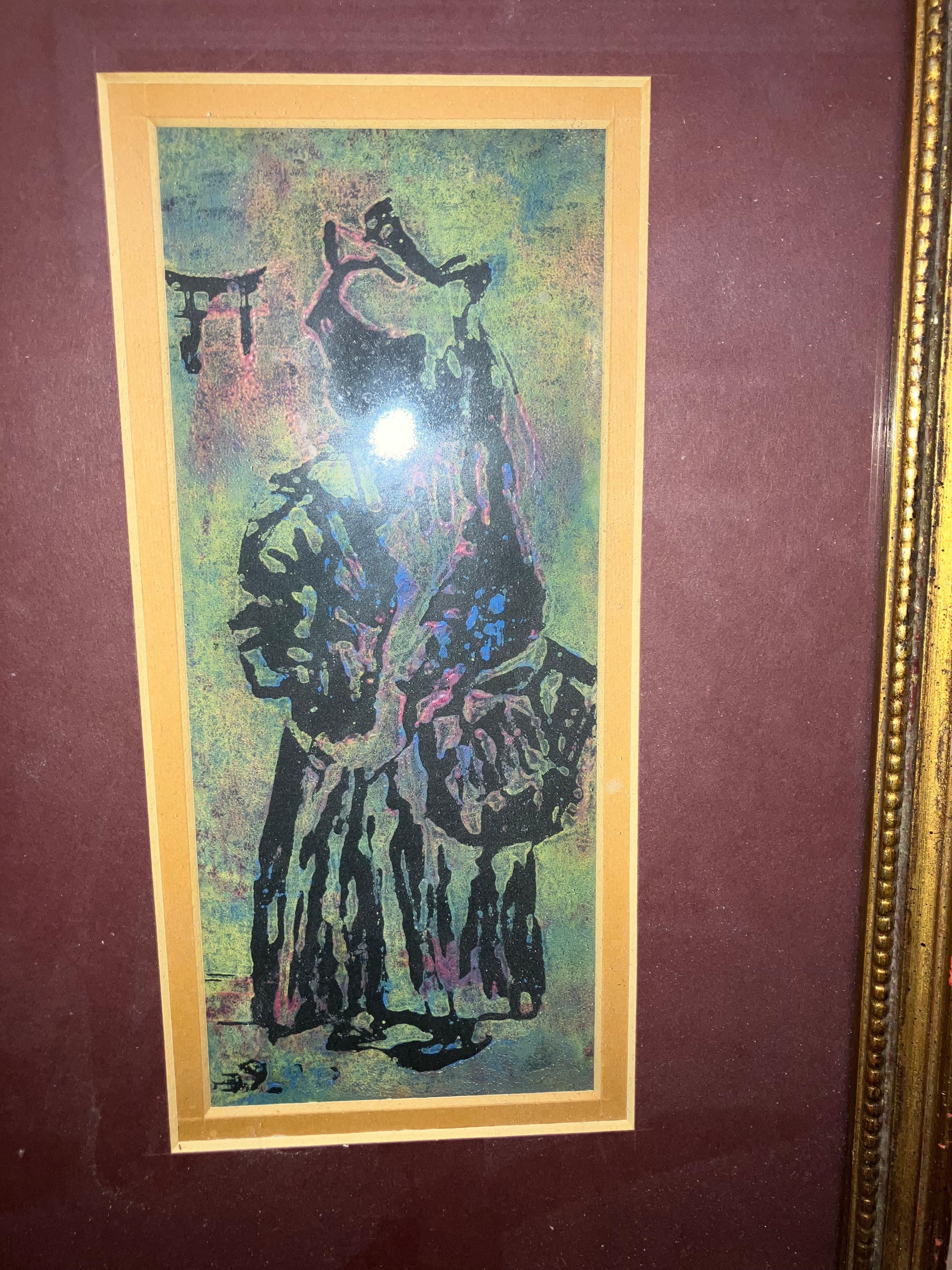 Figurative Painting Unknown - Jeune fille africaine
