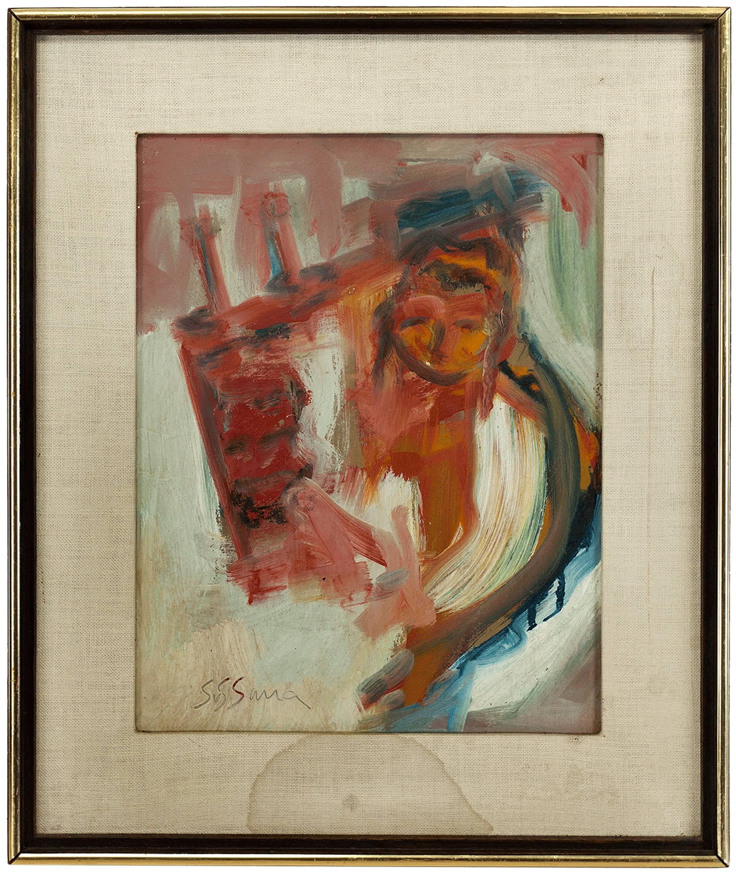 Young Lad with Torah Scroll - Painting by Unknown