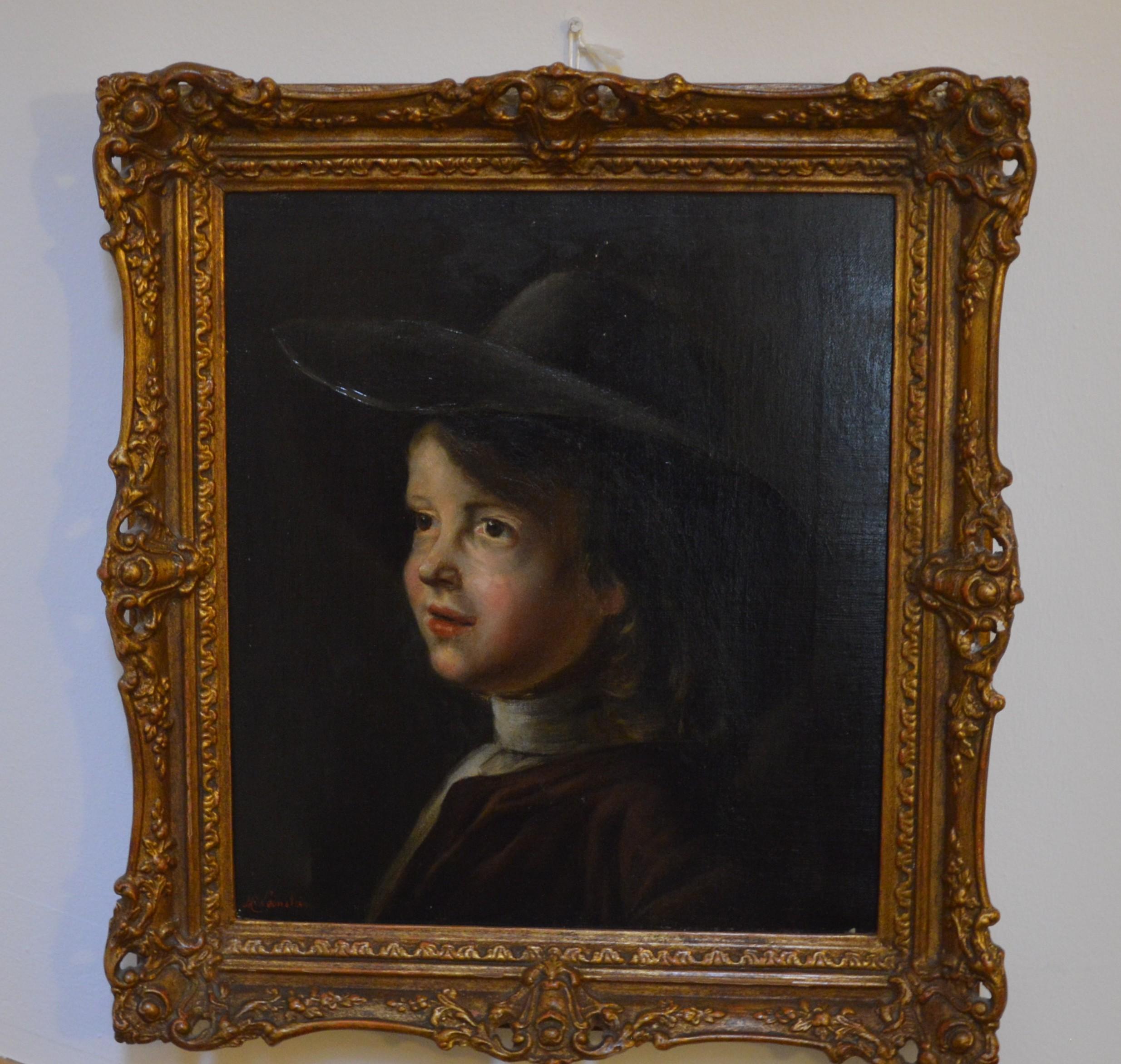 Junger Mann mit Hut im Angebot 2