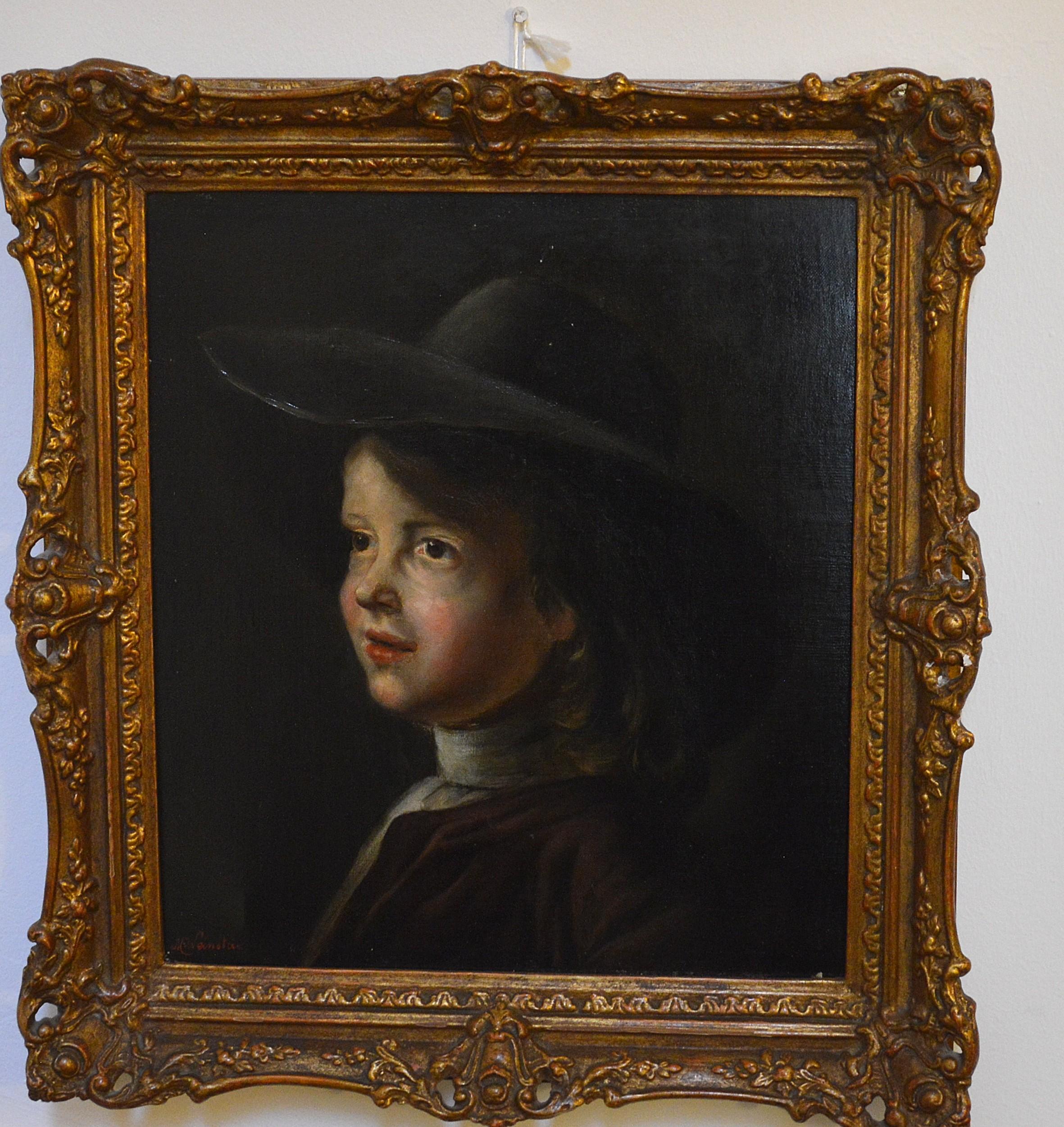 Junger Mann mit Hut im Angebot 3