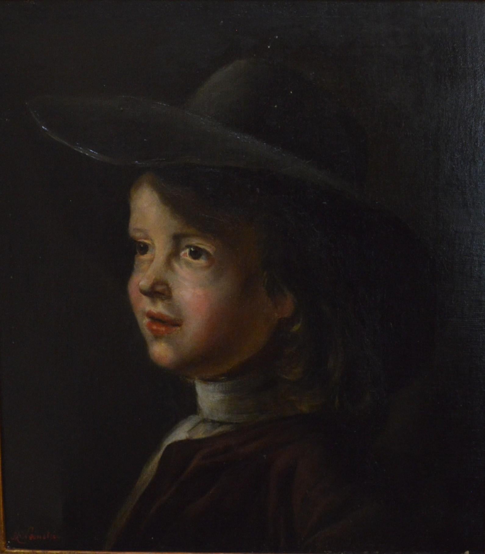 Junger Mann mit Hut im Angebot 4