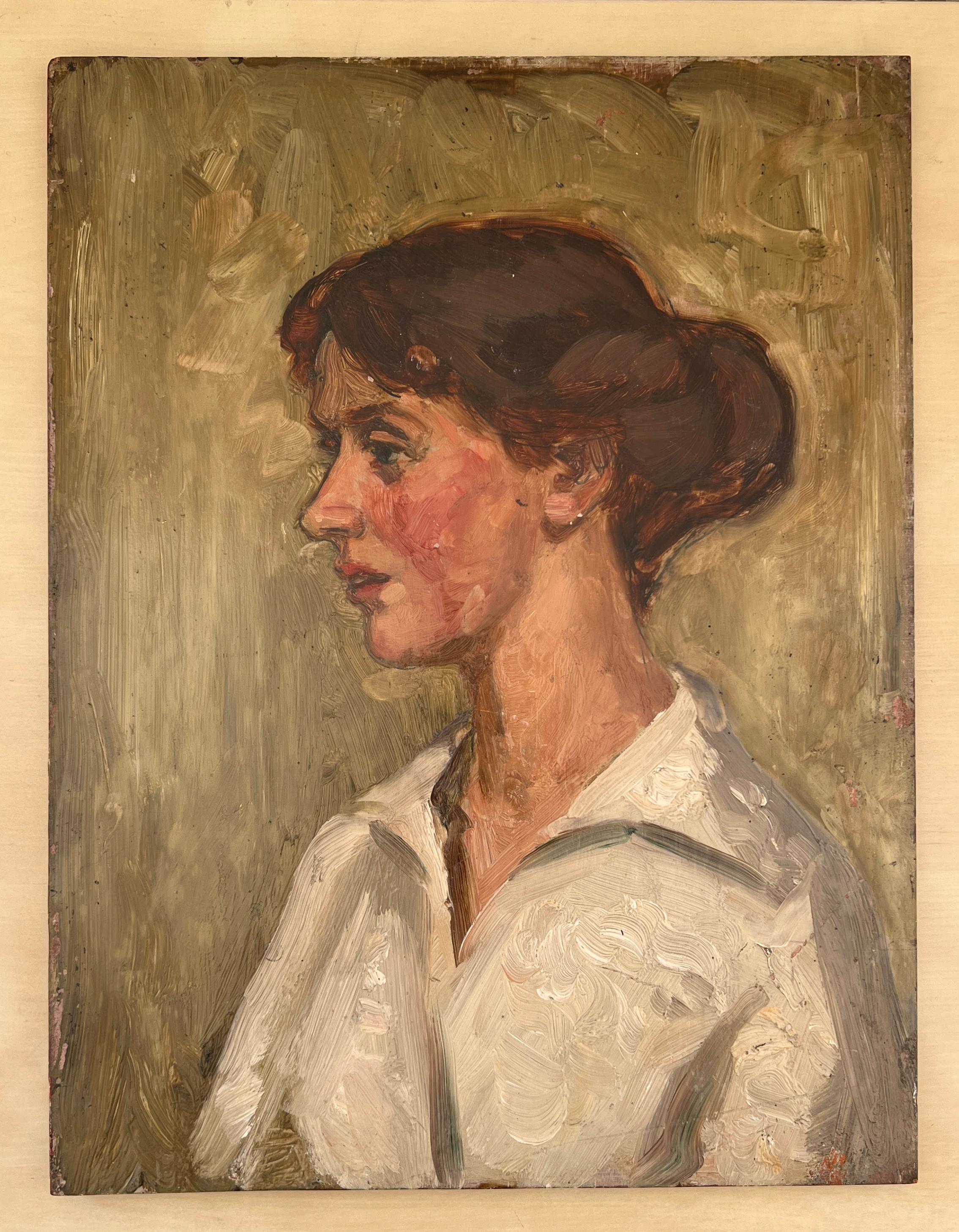 Giovane donna - Painting di Unknown