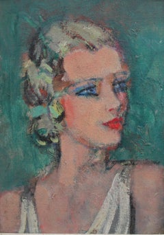 'Young Woman in Profile', French School