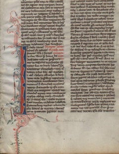 Your God, My God - Ruth 1250 Latin Medieval Bible Manuscript - pen ink religious