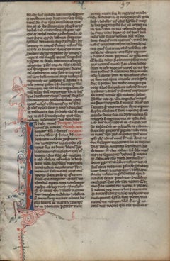 Your God, My God - Ruth 1250 Latin Medieval Bible Manuscript - pen ink religious