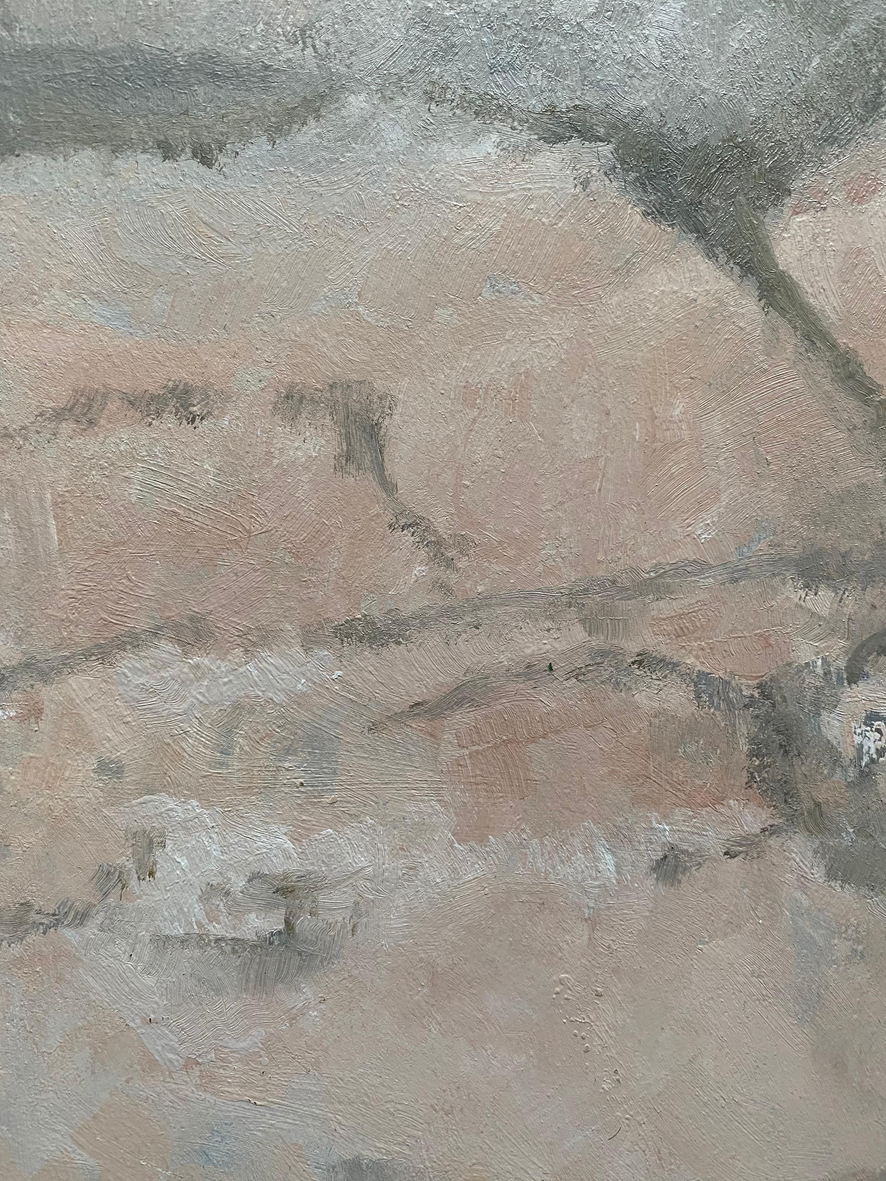 Yvette Dubois Habasque, pittura cubista astratta francese - Painting di Unknown