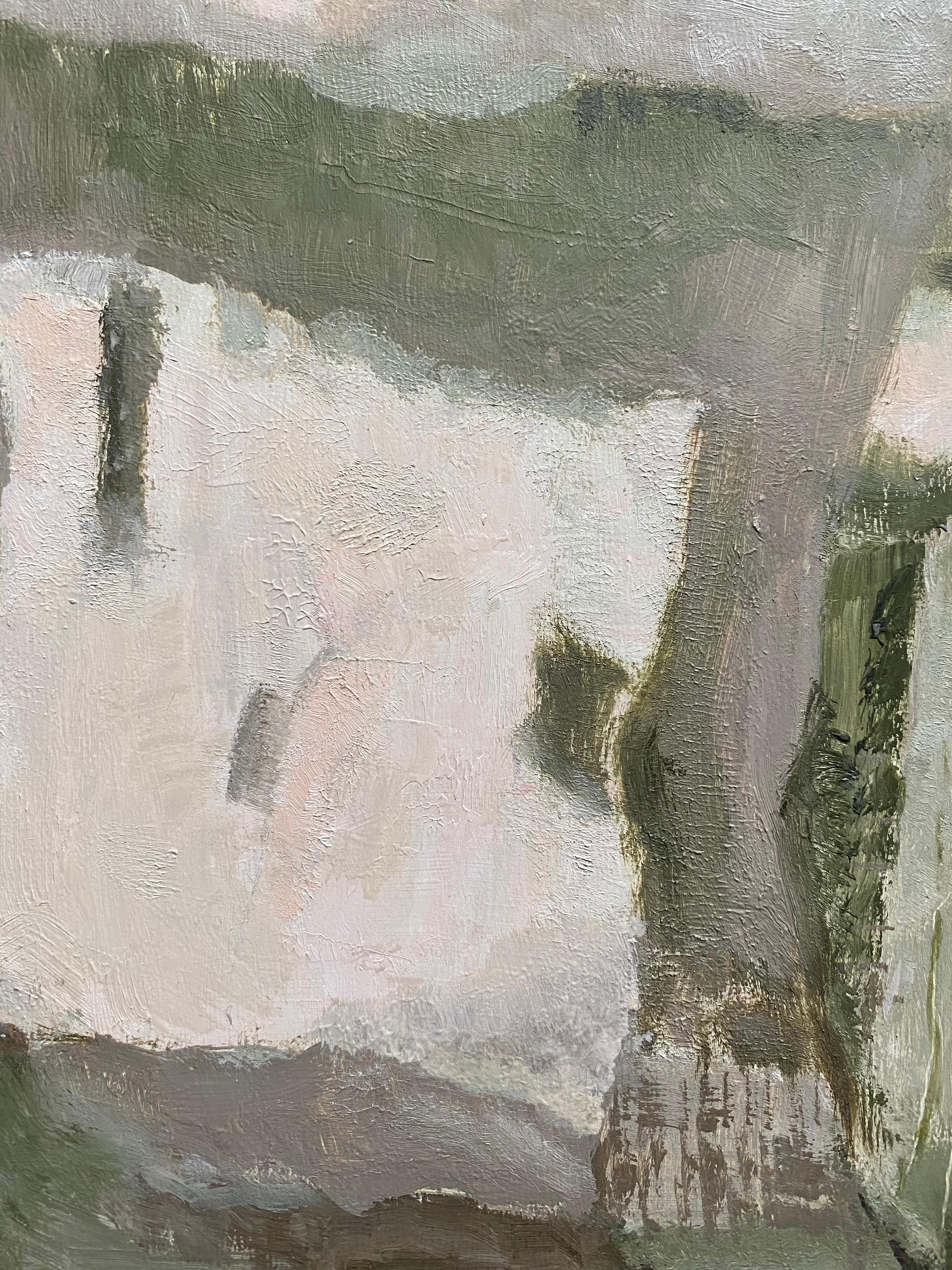Yvette Dubois Habasque peinture abstraite cubiste française - Painting de Unknown