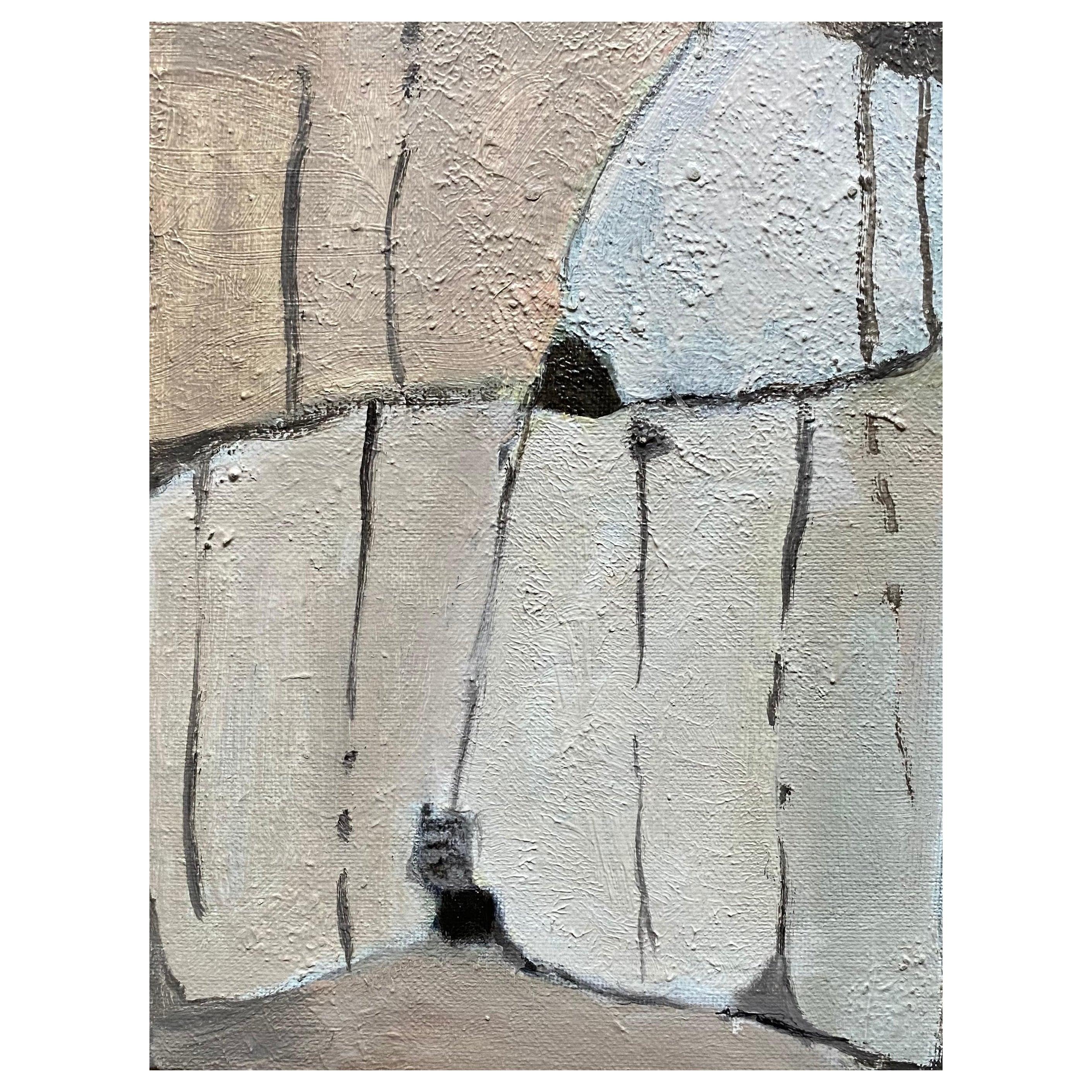 Yvette Dubois Habasque Quadro astratto cubista francese