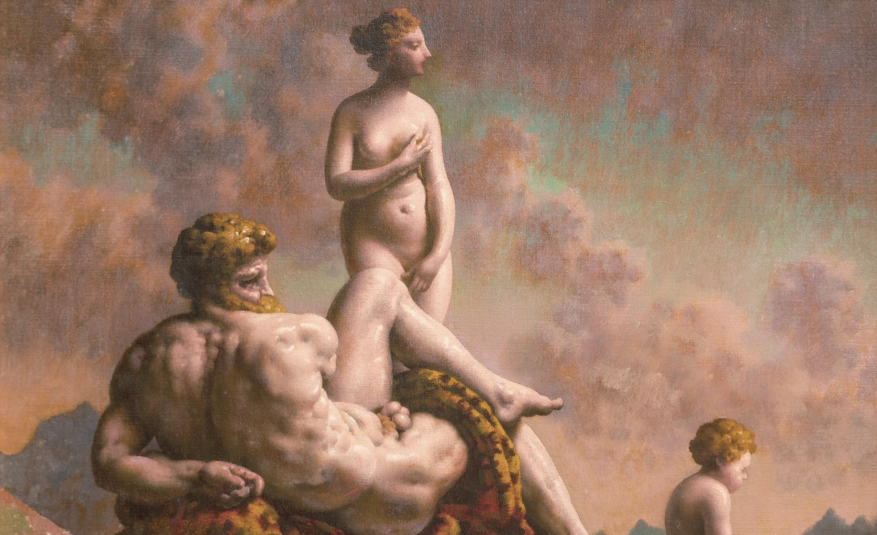 Zeus, Danae e il piccolo Perseo, circa 1930  di Orlando Greenwood (1892-1969) in vendita 2