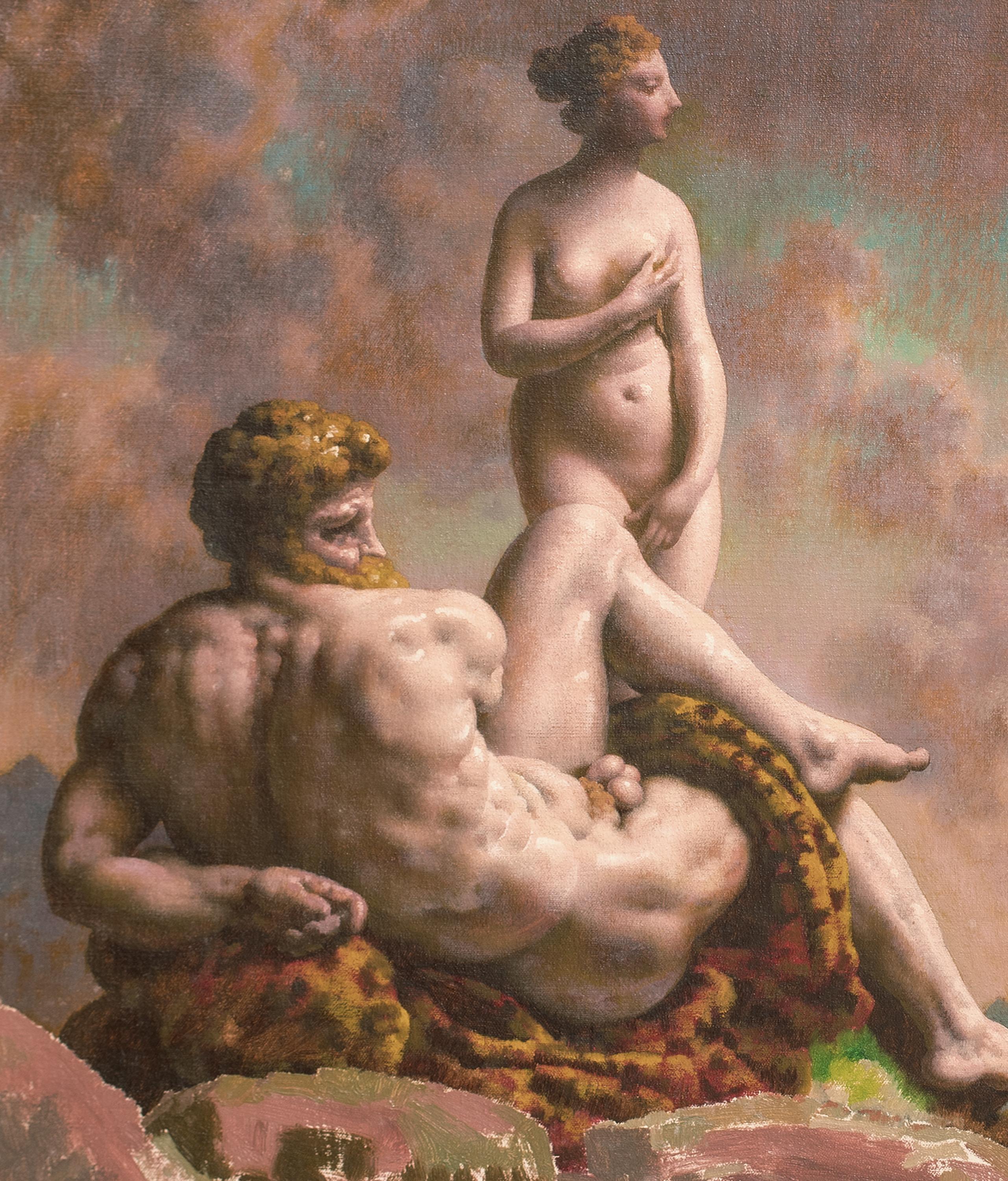 Zeus, Danae e il piccolo Perseo, circa 1930  di Orlando Greenwood (1892-1969) in vendita 3
