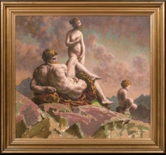 Zeus, Danae & The Infant Perseus, circa 1930  by Orlando Greenwood (1892–1969)