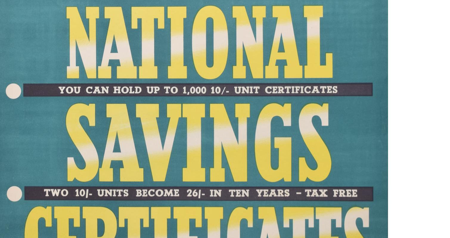 10' National Savings Certificates original vintage poster For Sale 1