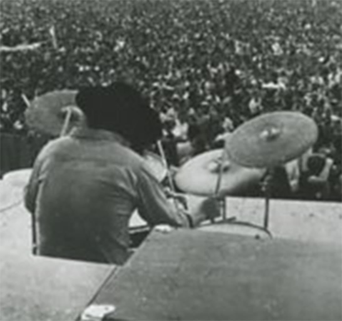 1969 Woodstock Festival Candid Photo Onstage - Photograph by Unknown