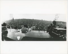 1969 Woodstock Festival Candid Photo Onstage