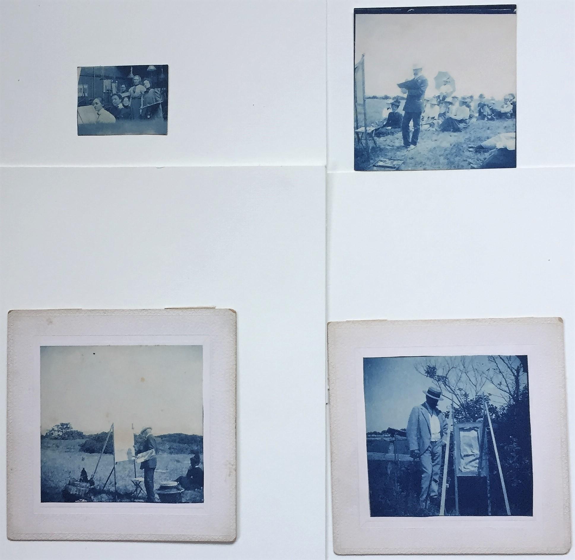 4 cyanotypes de la série William Merritt Chase's Classes à Shinnecock Hills, Long Island en vente 1