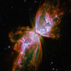 Used 40x50  "HUBBLE BUTTERFLY NEBULA" Telescope Space Photography NASA Photograph Art