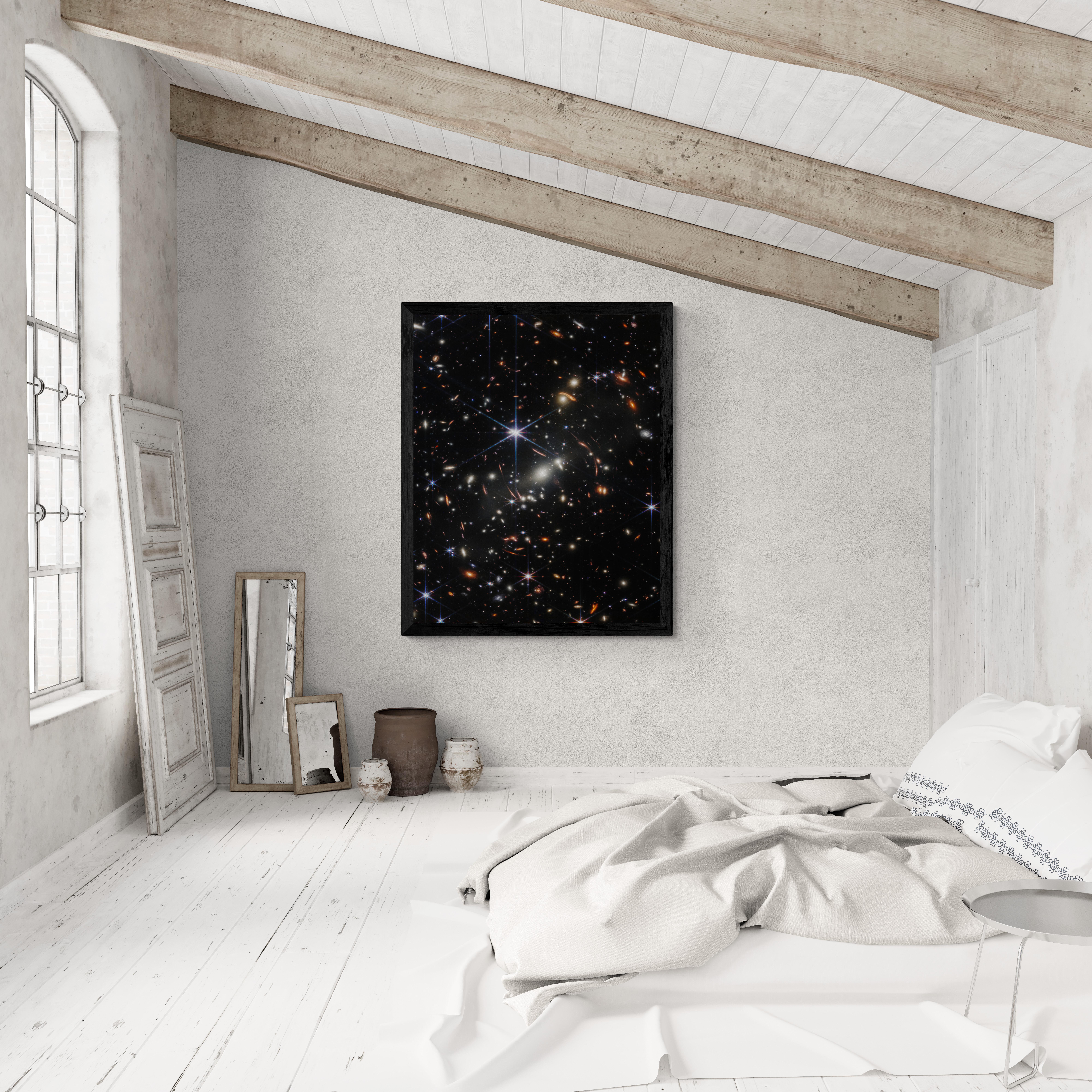 60x40  „Webb Deep Field“ Teleskop-Raumteilerfotografie NASA Archivdruck – Print von Unknown