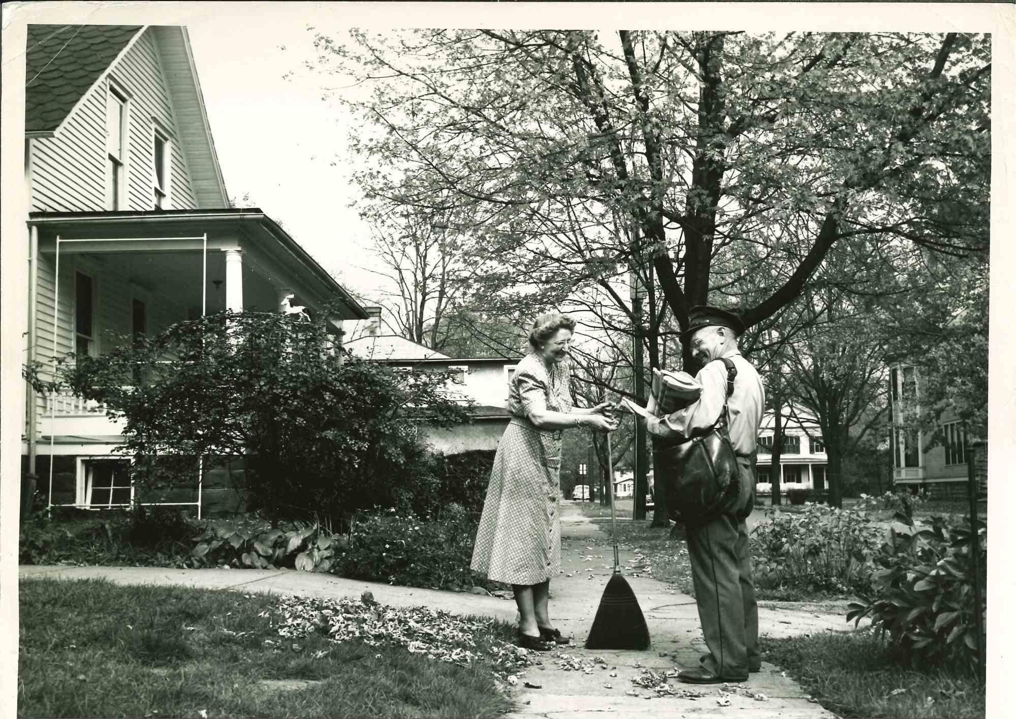 Unknown Figurative Photograph - A Small Town in The United States - Vintage Photograph - Mid 20th Century