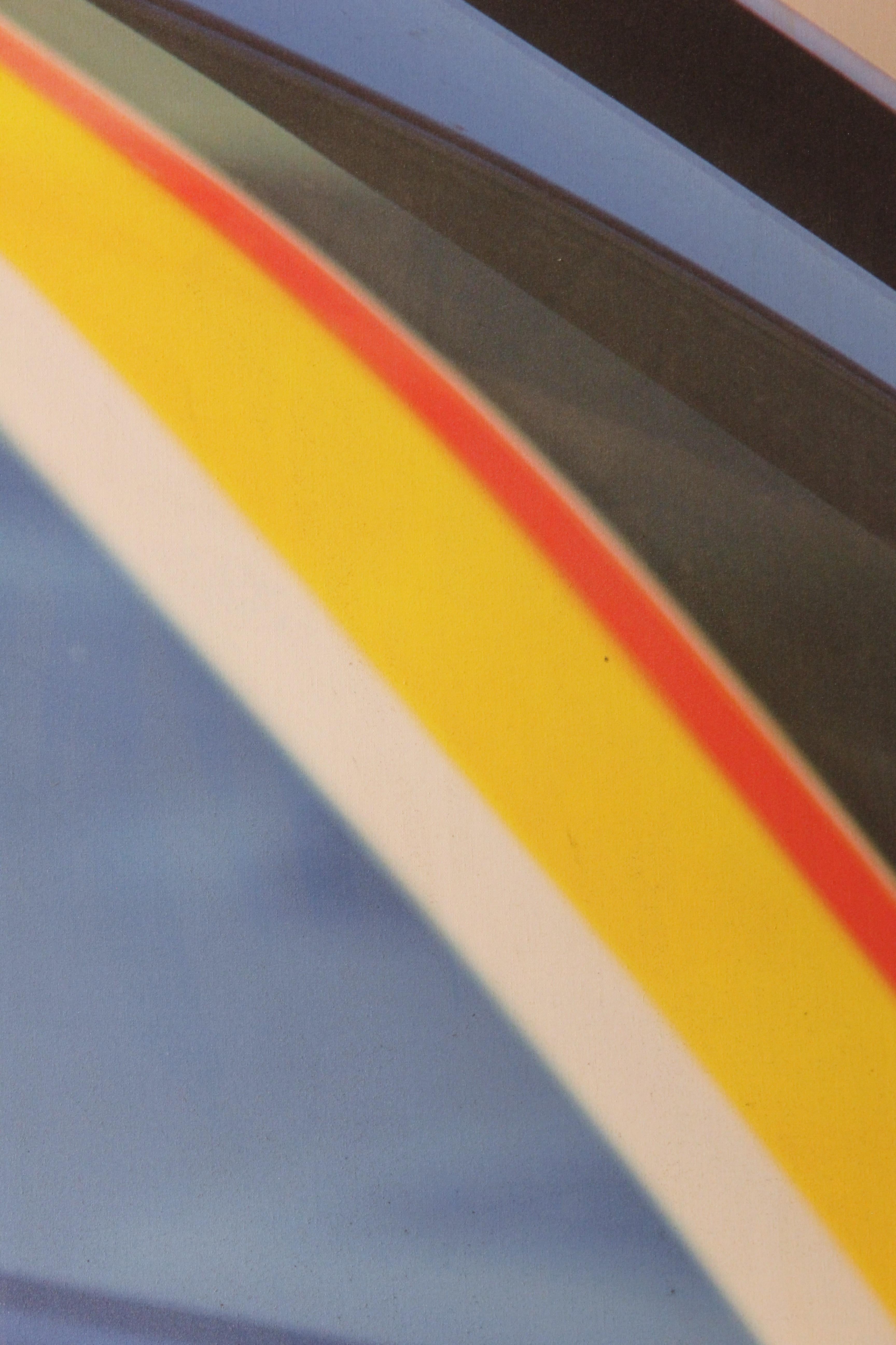 Abstract Photograph of a Close Up View of a Car Windshield with Reflection 2